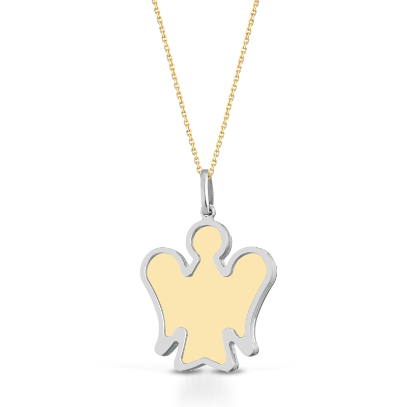 Collana Angelo Double Face in oro e argento
