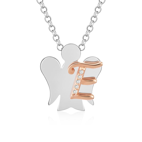Necklace with letter E 