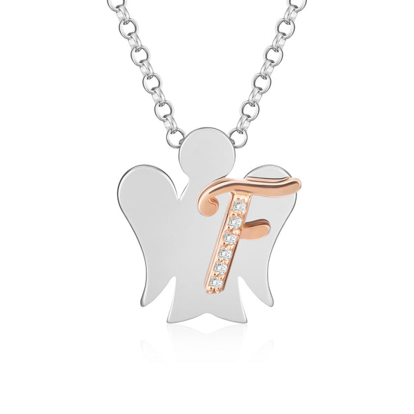 Necklace with letter F 