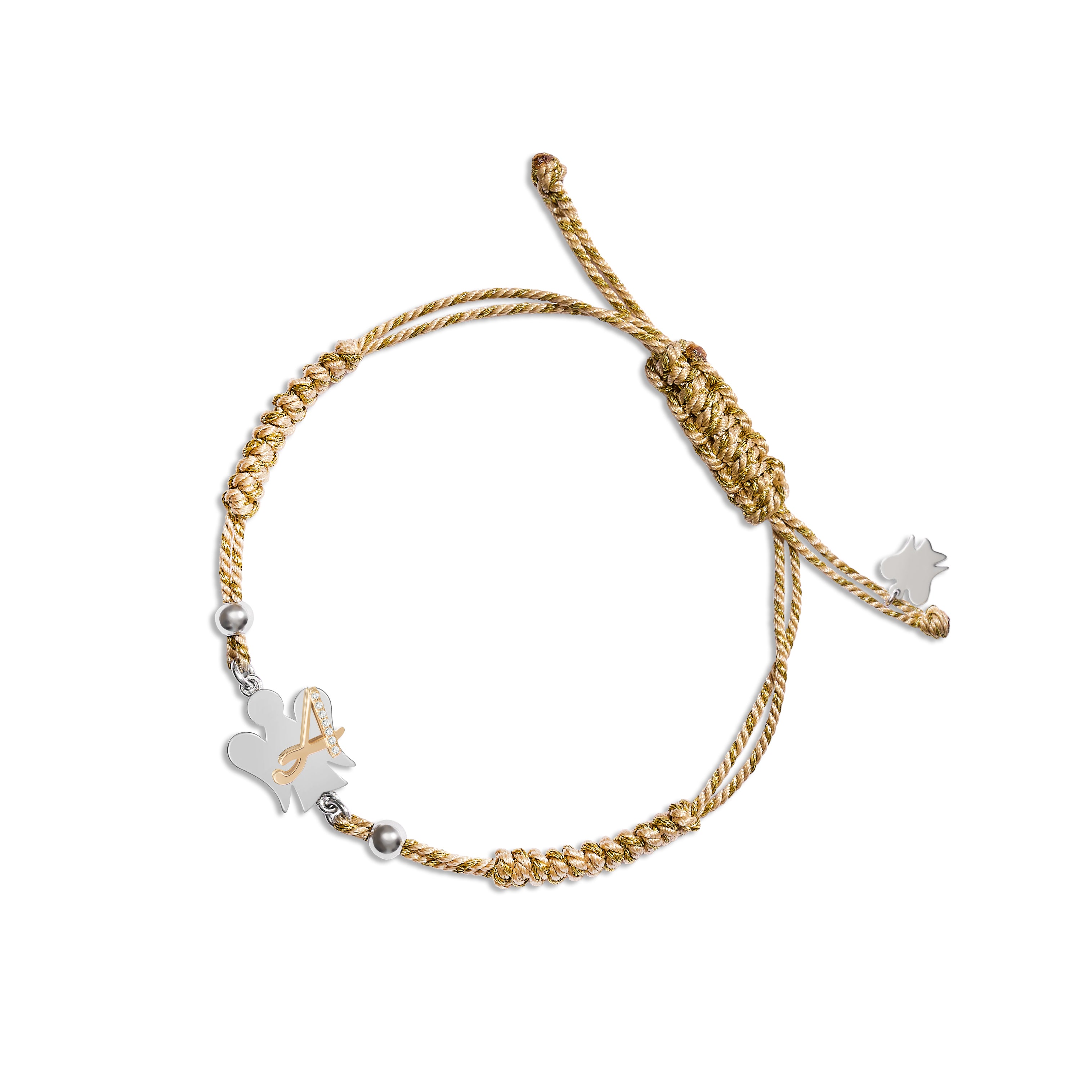 Bracciale cordino Alfabeto
