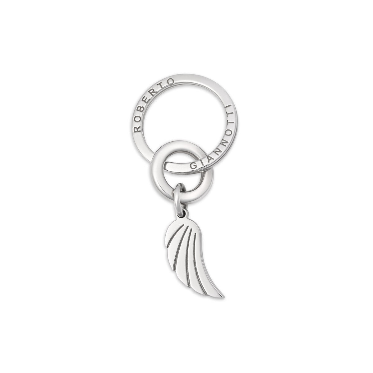 Portachiavi ala in argento