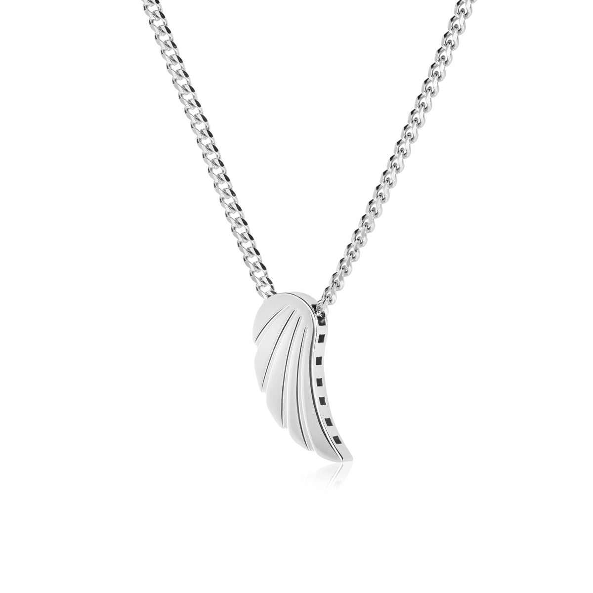 Collana uomo in argento con ala