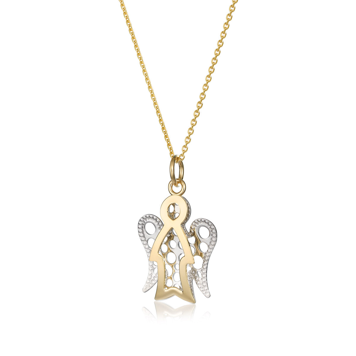 Collana con Angelo Bicolore