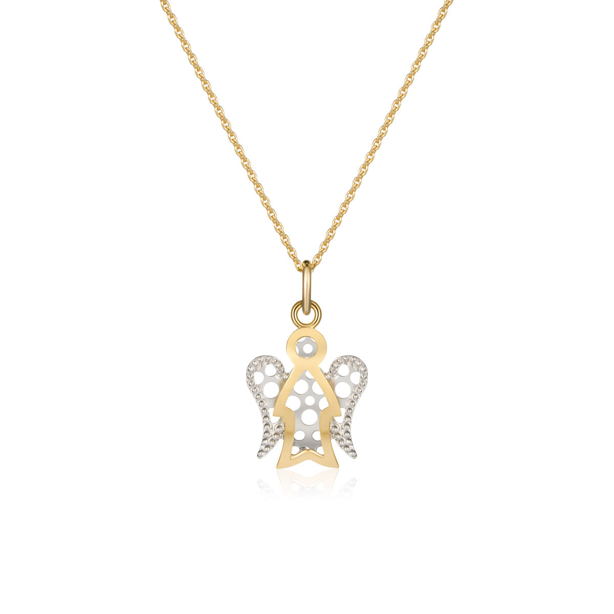 Collana con Angelo Bicolore