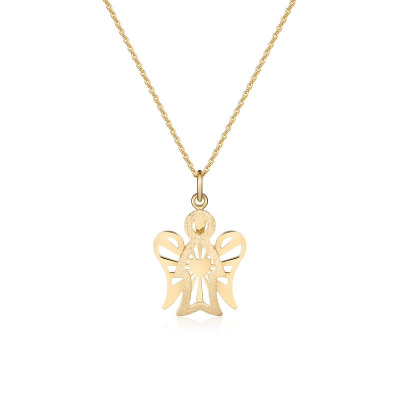 Necklace with Angel and Heart