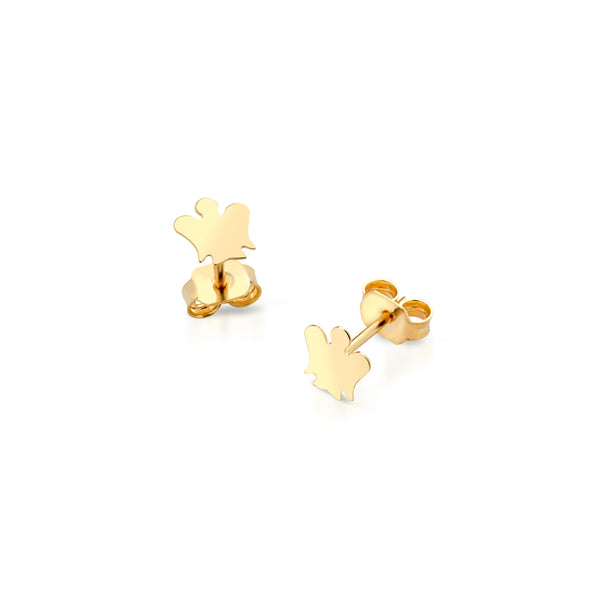 Gold Bimba Earrings with Angels