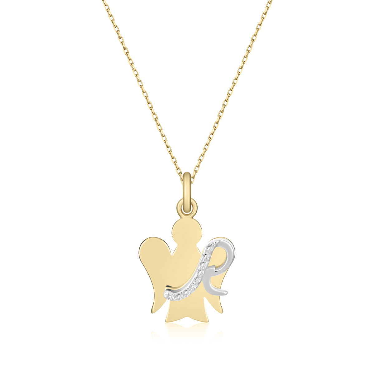 Collana Alfabeto in oro e diamanti