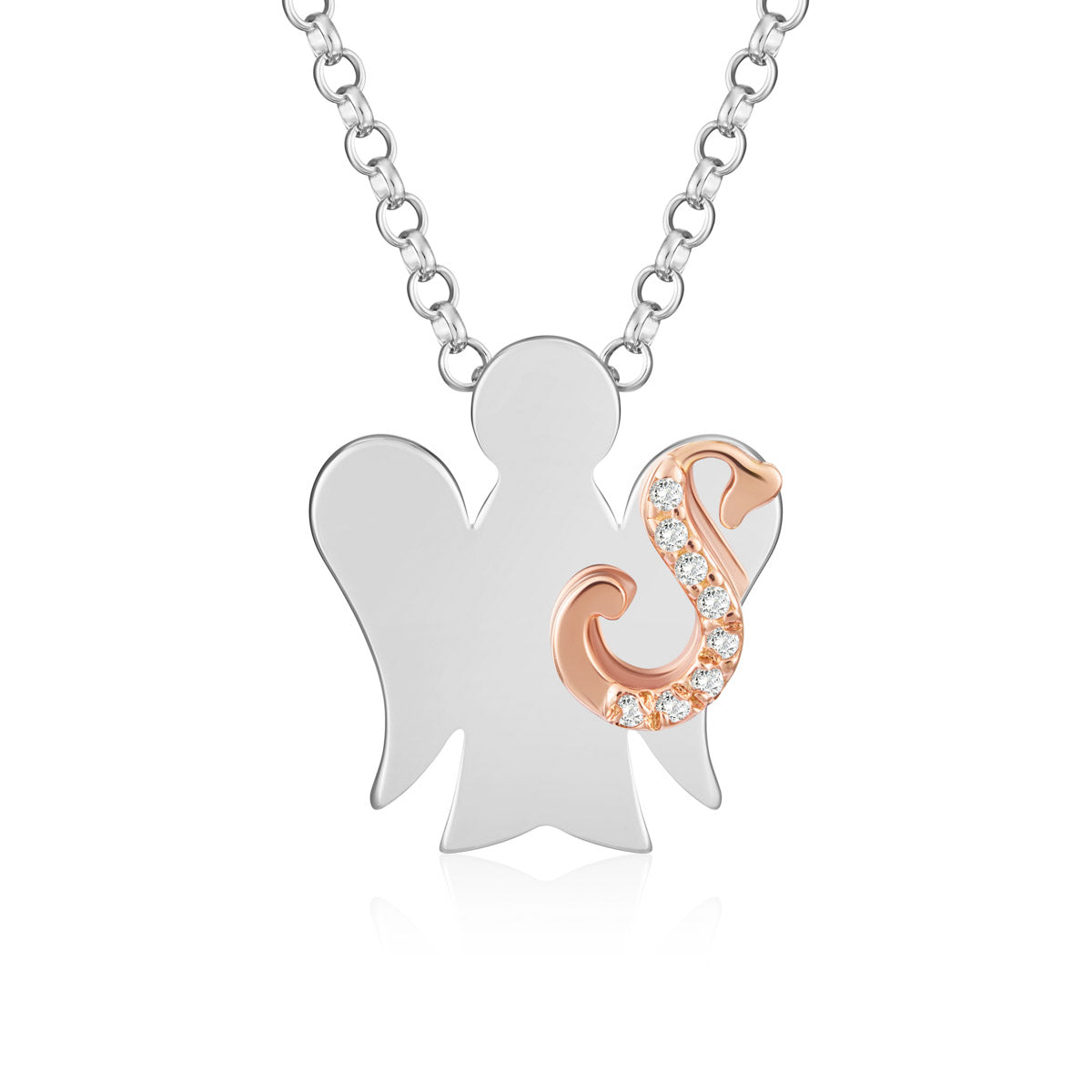 Collana con lettera S - Personalizzabile con più lettere