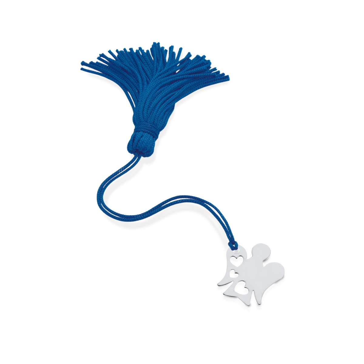 Segnalibro Angelo e Cuori in Argento