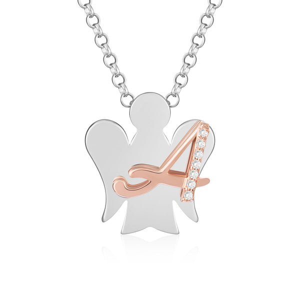 Collana con lettera A - Personalizzabile con più lettere
