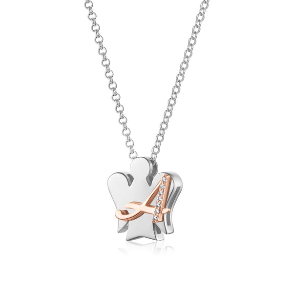 Collana con lettera A - Personalizzabile con più lettere