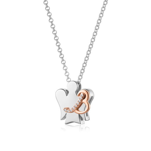 Collana con lettera B - Personalizzabile con più lettere