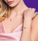Collana punto luce con pendente angelo
