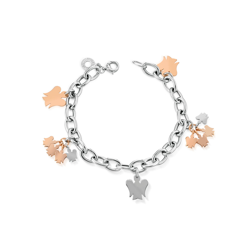 Bracelet with Angels in Silver
