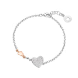 Double heart bracelet