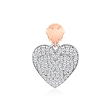 Double heart earrings