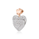 Double heart earrings