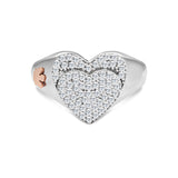 Double heart ring