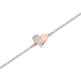 Bracciale con cuore e ala