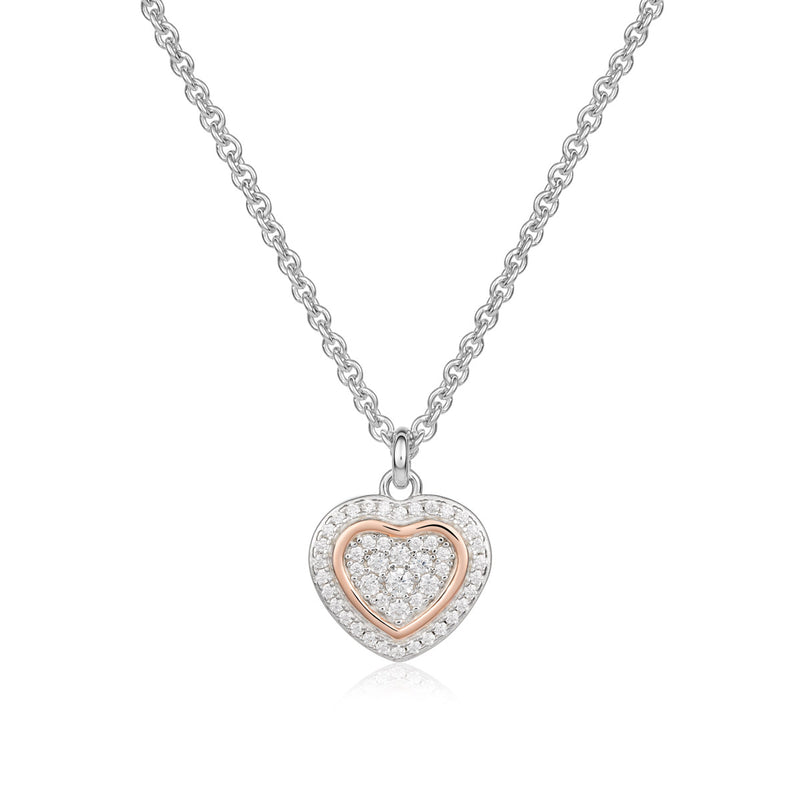 Collana trilogia con ciondolo cuore