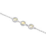Bracciale Angeli e Cuori Dorati con Zirconi