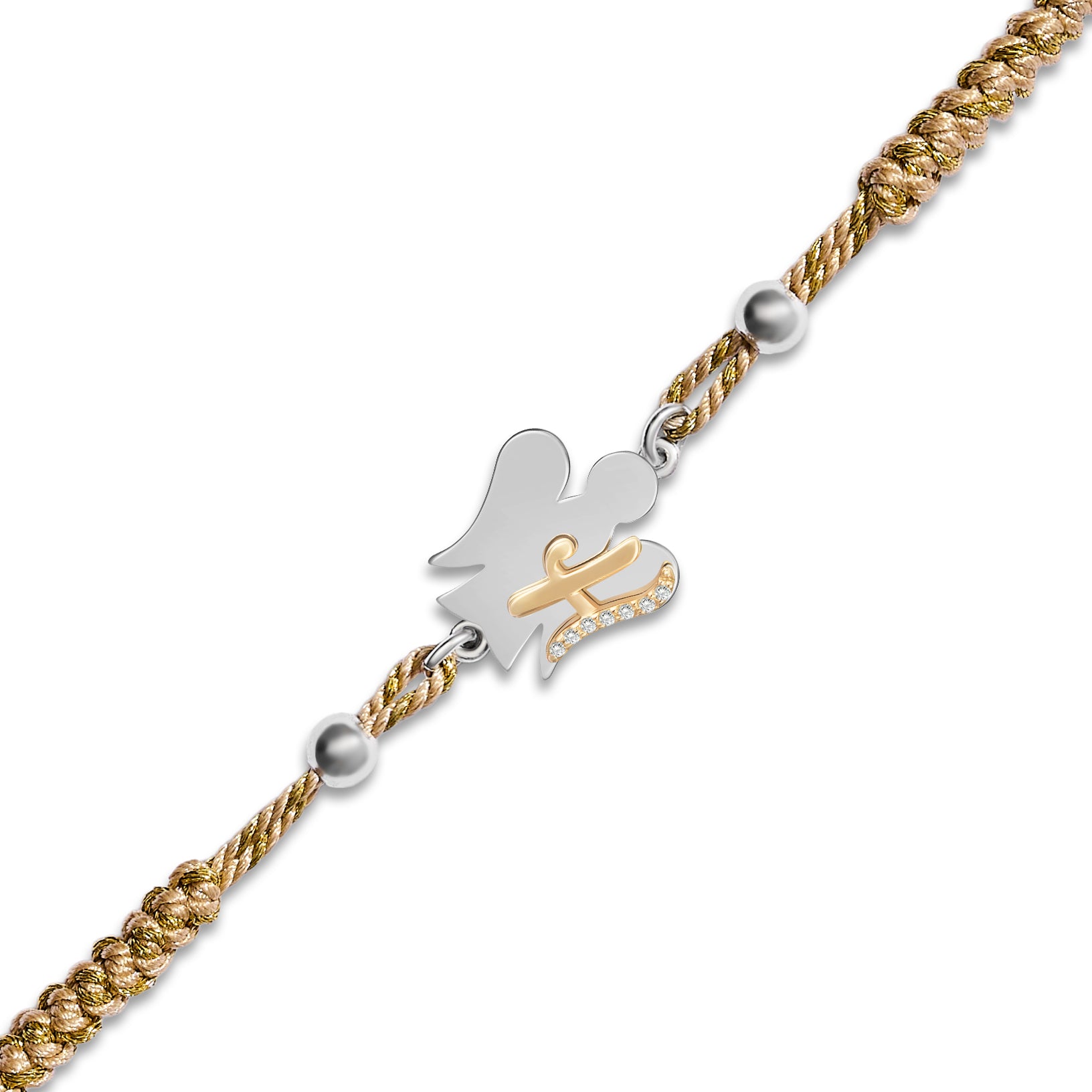 Bracciale cordino Alfabeto