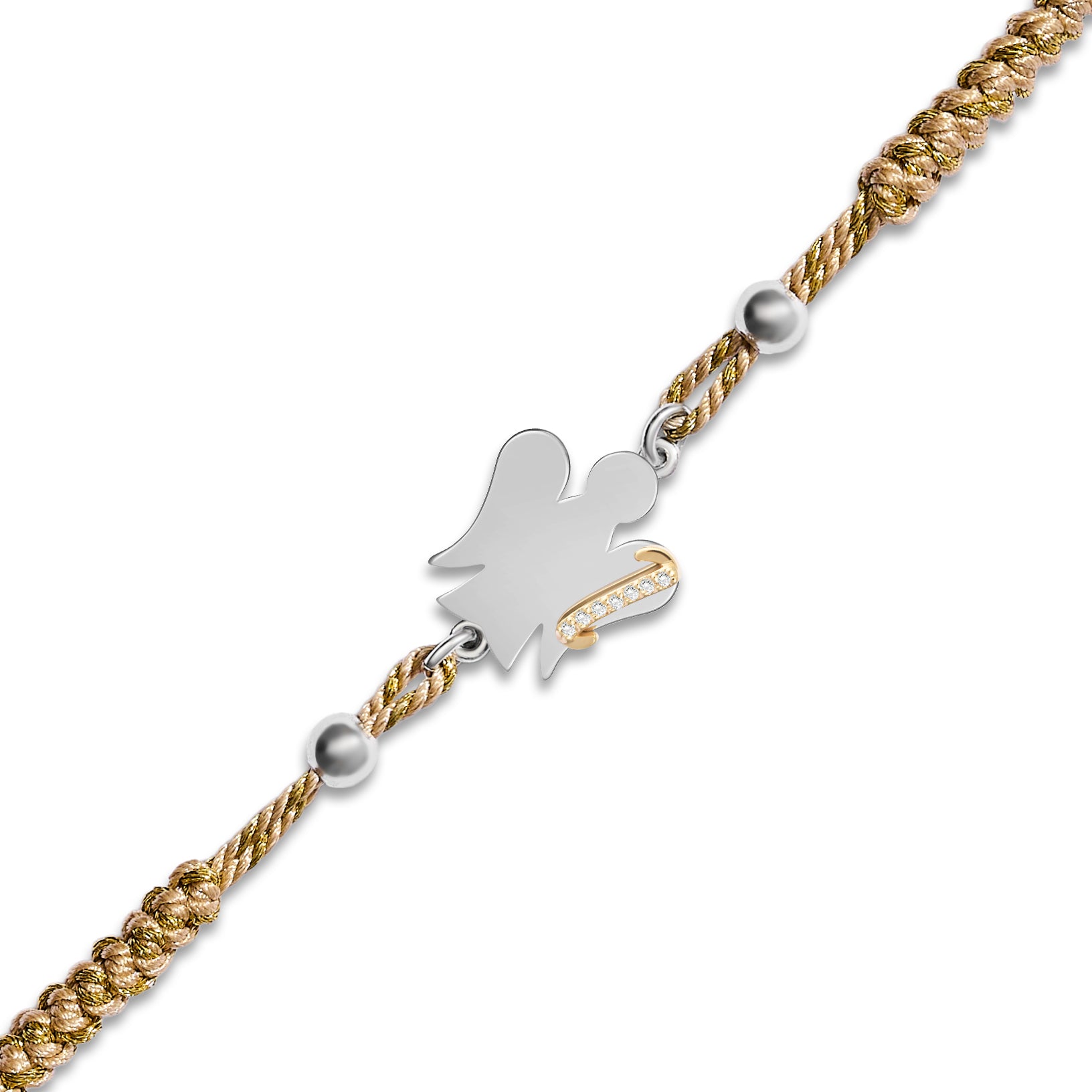 Bracciale cordino Alfabeto