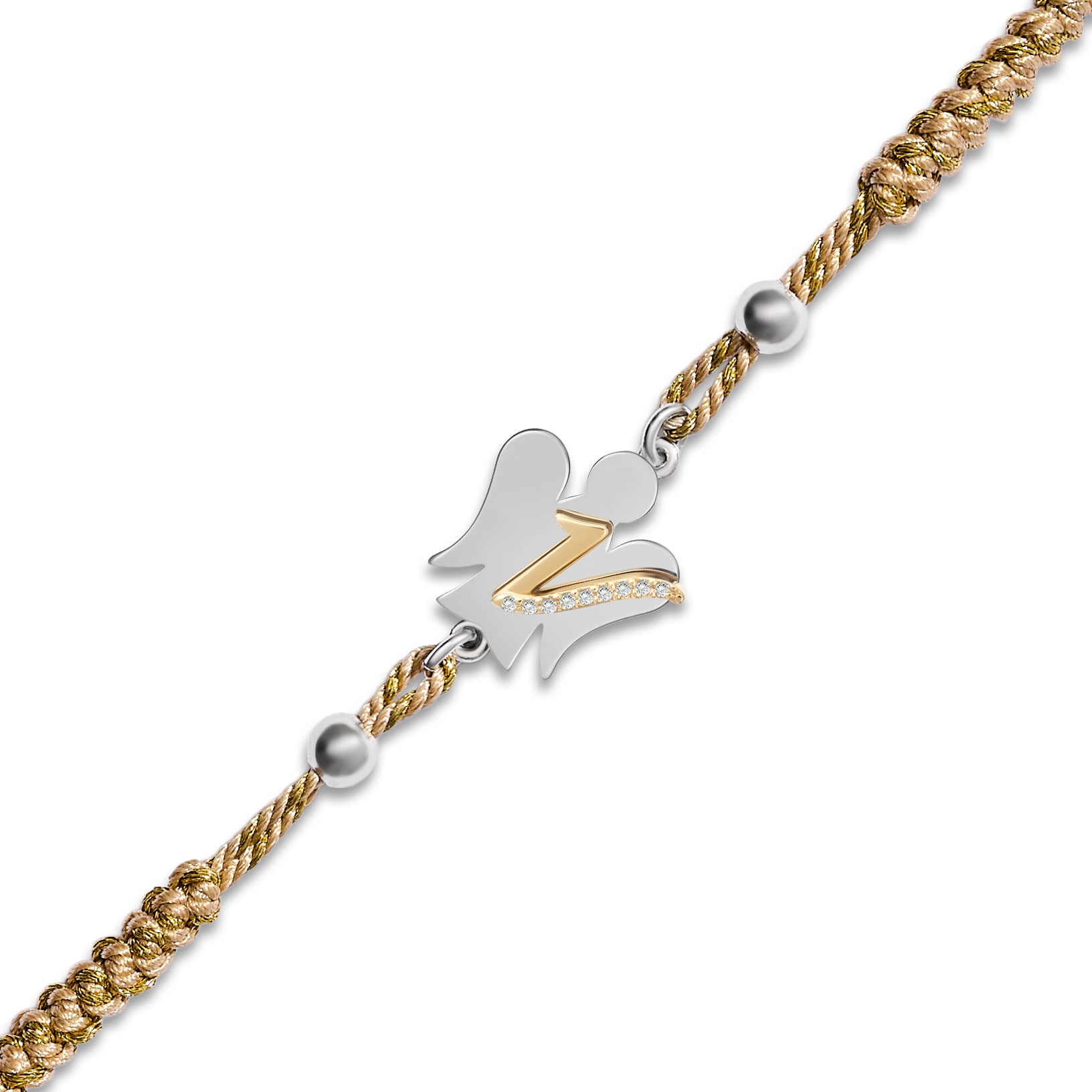 Bracciale cordino Alfabeto