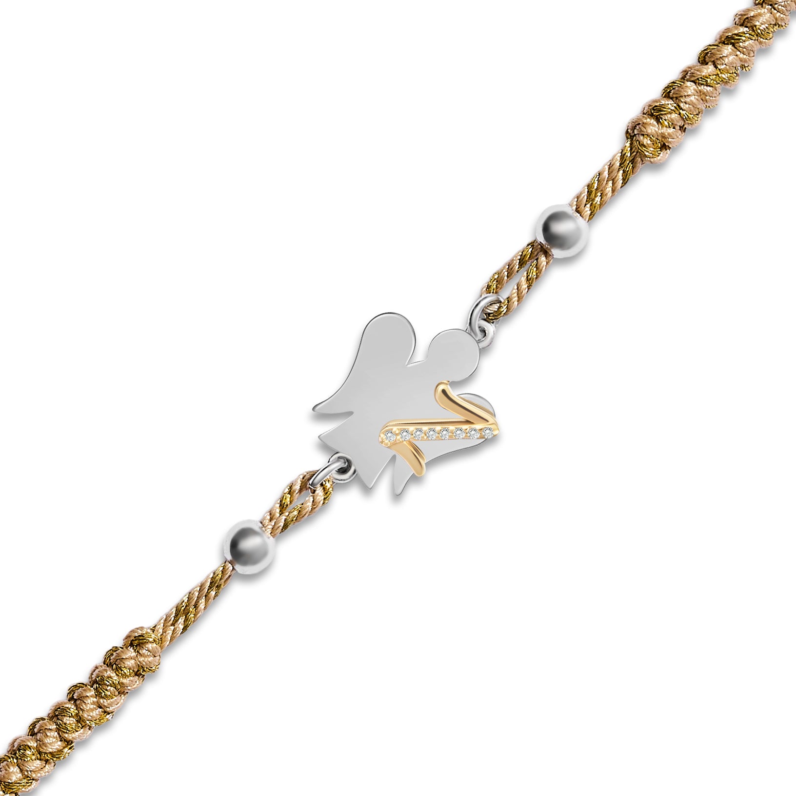 Bracciale cordino Alfabeto