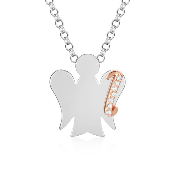 Necklace with letter I 