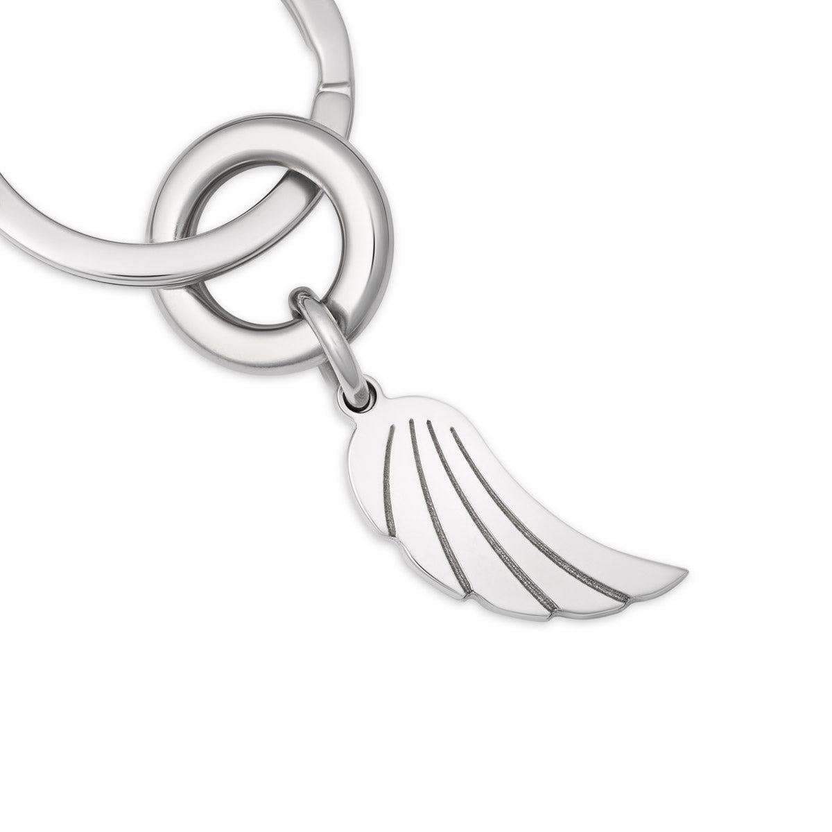Portachiavi ala in argento