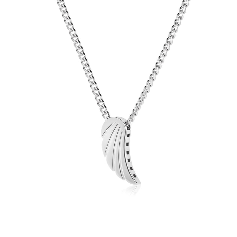 Collana uomo in argento con ala