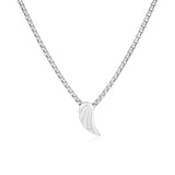 Collana uomo in argento con ala