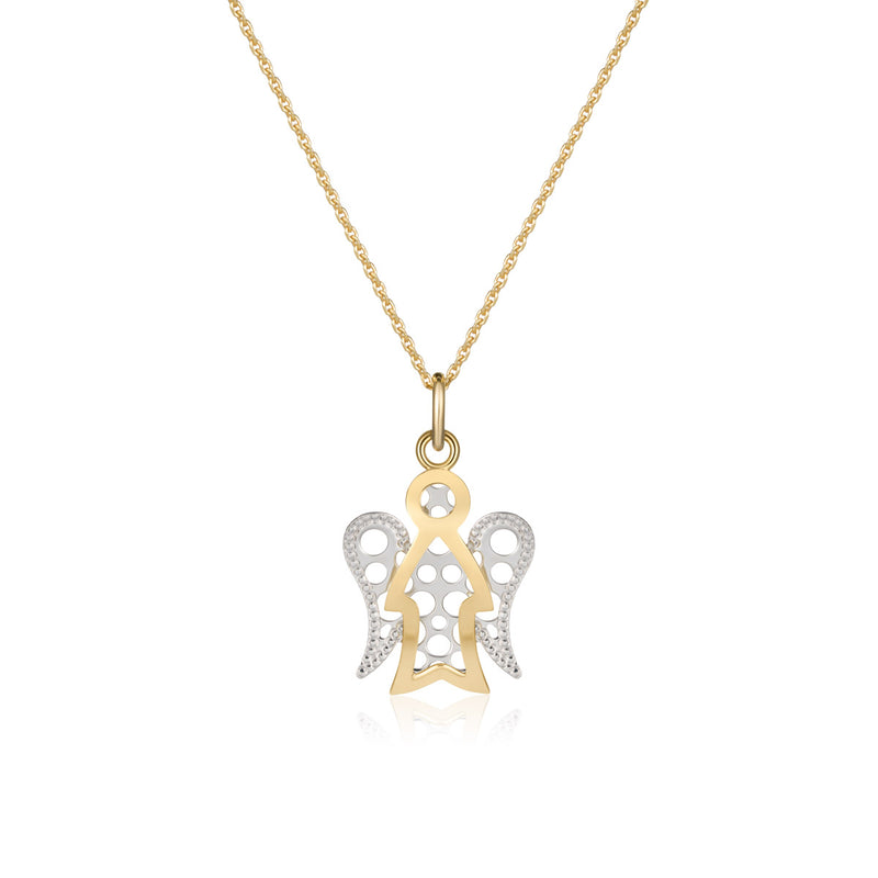 Necklace with Bicolor Angel