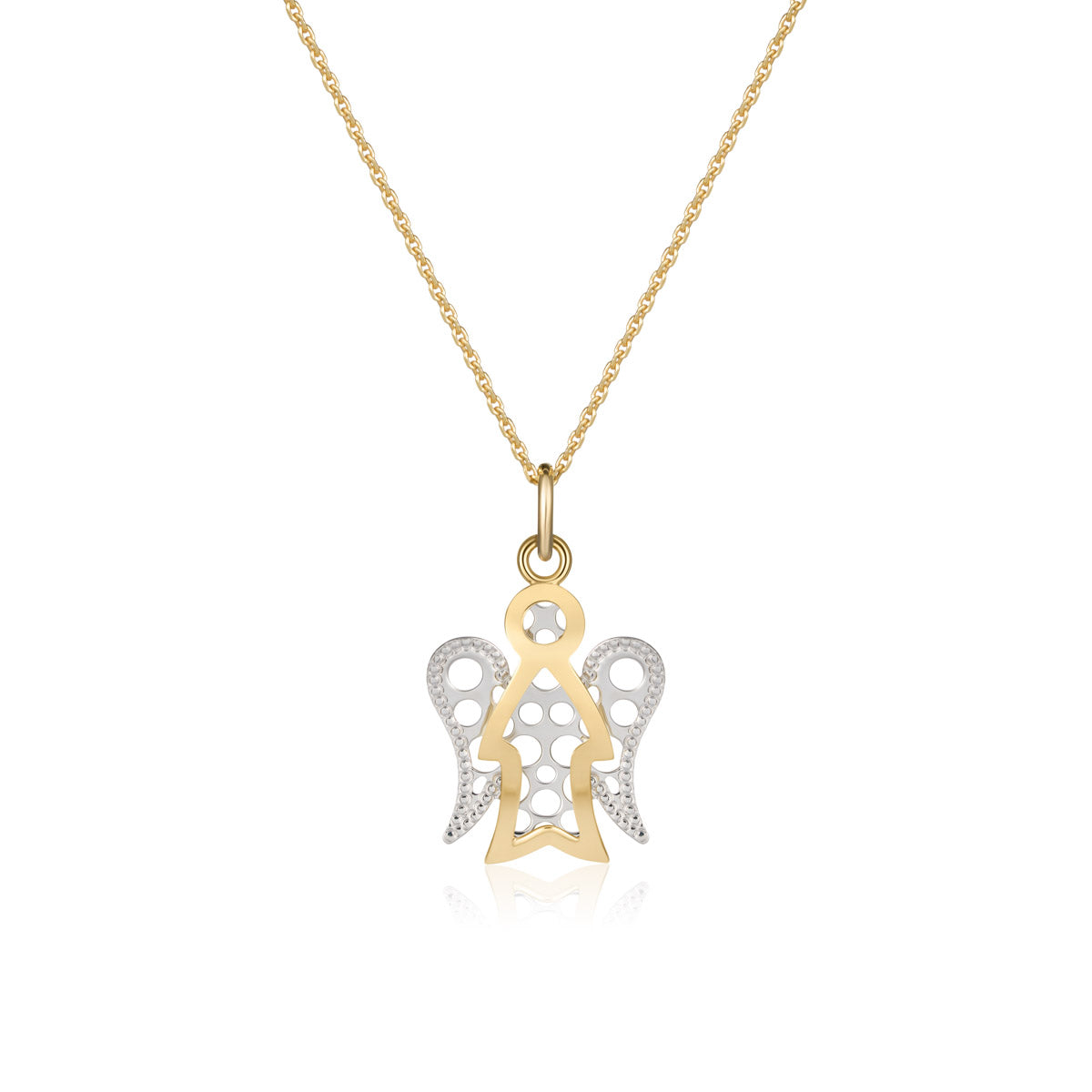 Collana con Angelo Bicolore