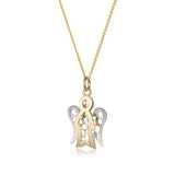 Necklace with Bicolor Angel