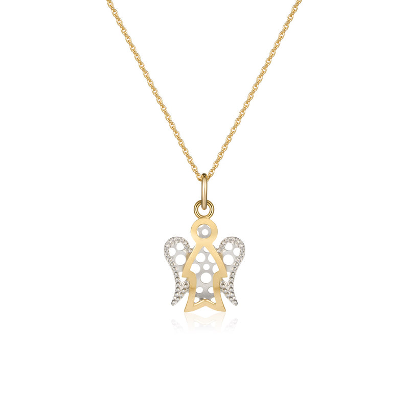 Necklace with Bicolor Angel