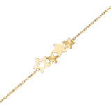 Bracciale con centrale di stelle e angelo traforato