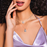 Collana con angelo in oro e diamanti - Roberto Giannotti