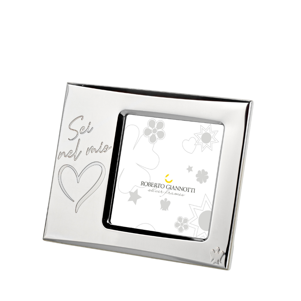 Cornice in Argento "Sei nel mio cuore"