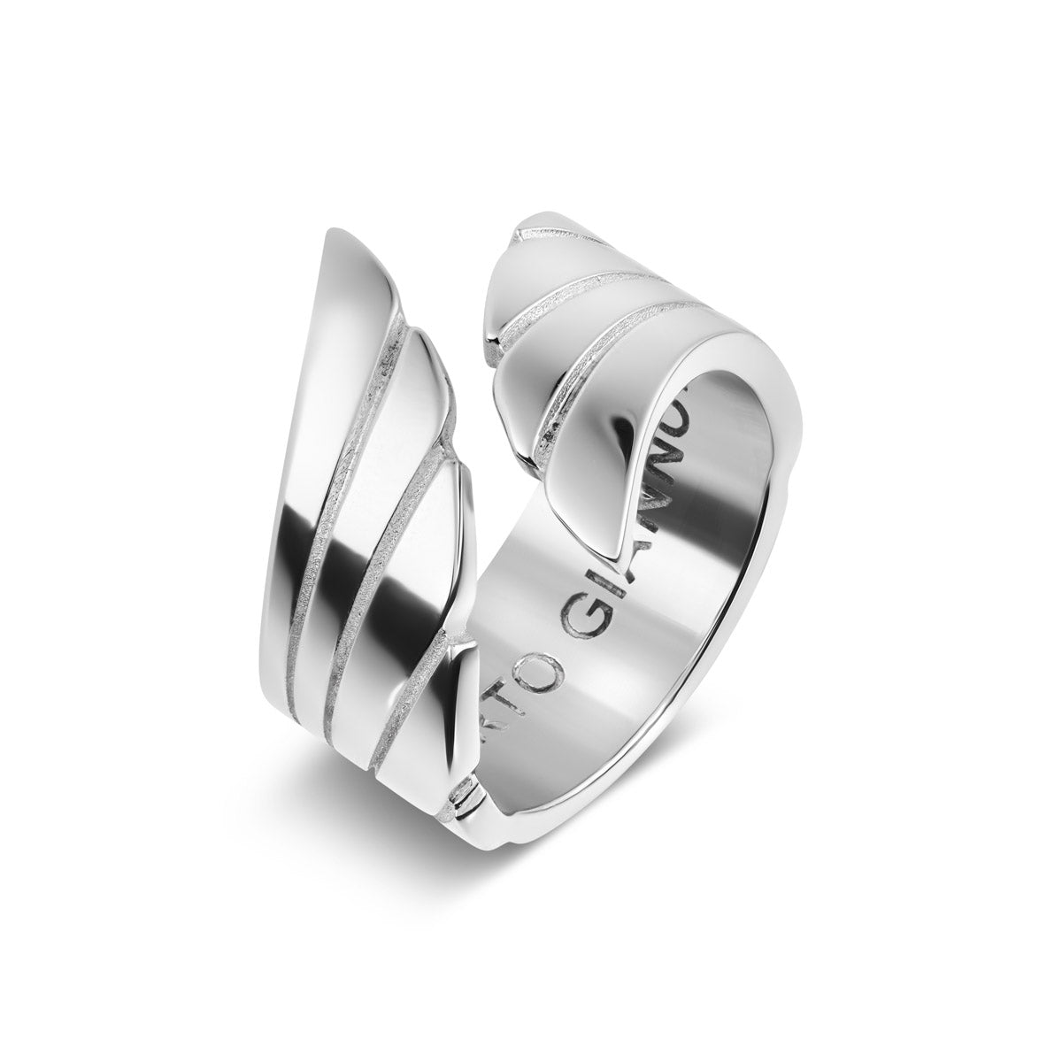 Anello ala in argento