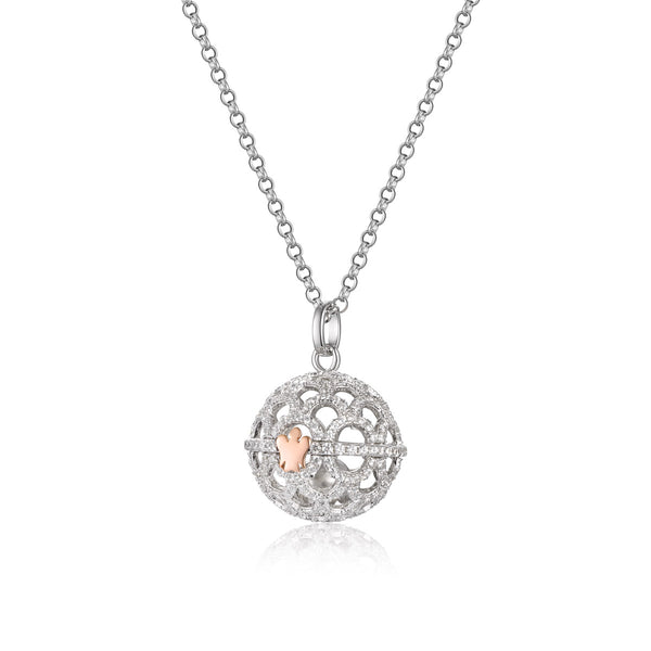 Collana Chiama Angeli in Argento e Zirconi