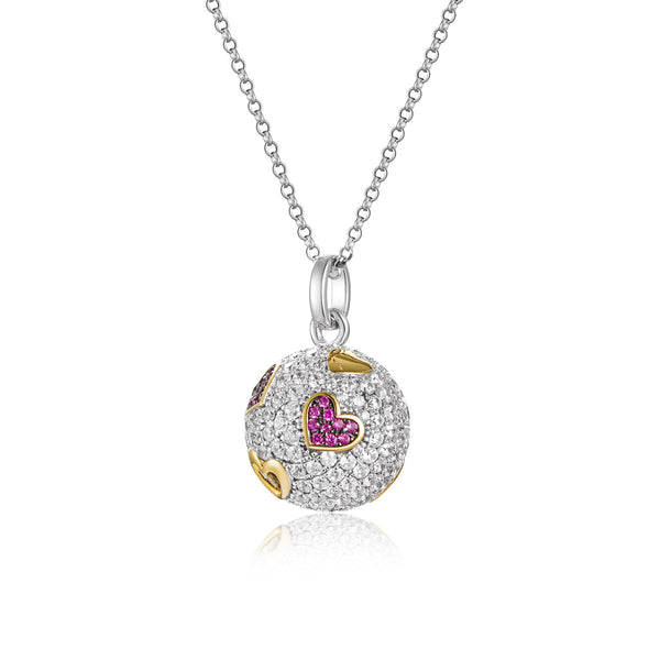 Collana Chiama Angeli con Angelo Cuori e Zirconi