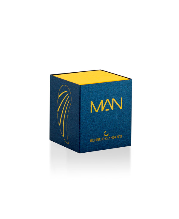 Silver cufflinks with gold angel