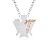 Necklace with letter T 