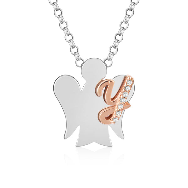 Collana con lettera Y - Personalizzabile con più lettere
