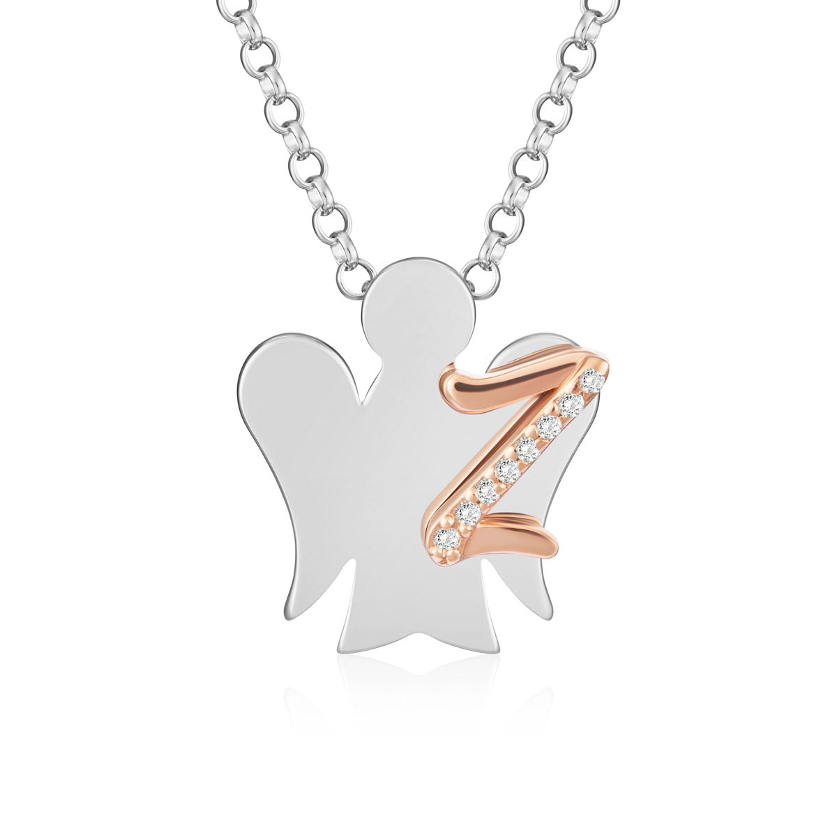 Collana con lettera Z - Personalizzabile con più lettere