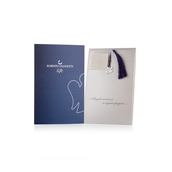 Silver Angel and Hearts Bookmark