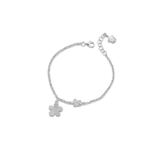 Bracciale in argento con fiore e angelo - Roberto Giannotti