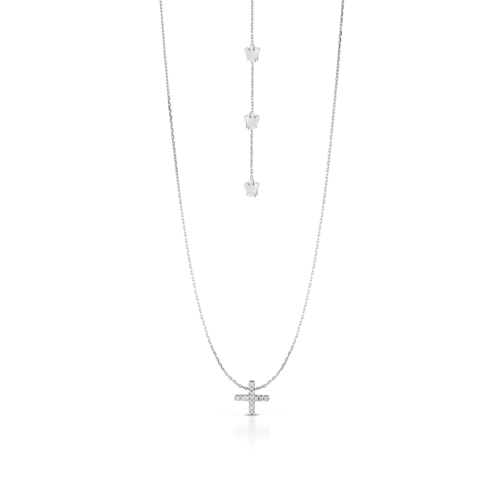 Collana con croce in oro e diamanti - Roberto Giannotti